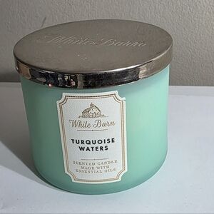 BATH AND BODY WORKS TURQUOISE WATERS 3 WICK CANDLE